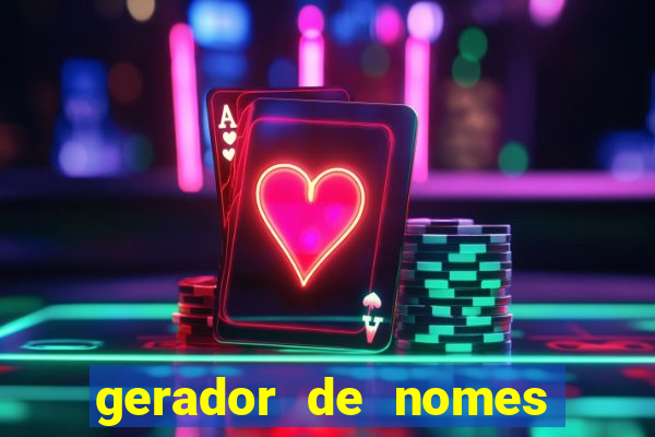 gerador de nomes para jogos